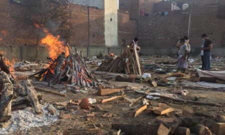 A Crematorium in Simapuri, Delhi.