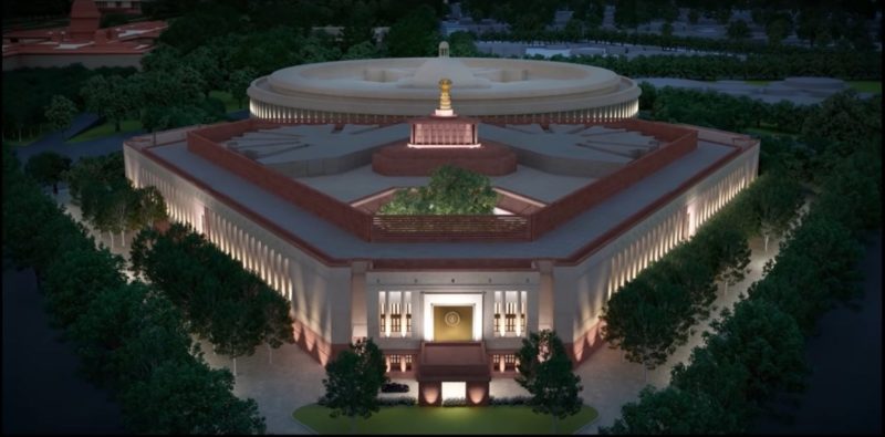 A new parliament building is currently under construction in New Delhi.