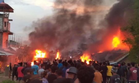 Hundreds of houses, churches, temples, and vehicles were either vandalised or set ablaze across Manipur. [Photo: Twitter/MC Mary Kom]
